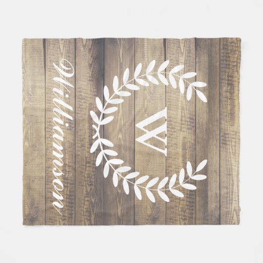 Rustikaler Bauernhaus-Scheunen-hölzerne Fleecedecke (Vorderseite (Horizontal))