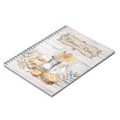 Rustikaler Bauernhof Backhilfsmittel Rezept Notizblock (Linke Seite)