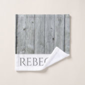 Rustikaler Bauernhof Badhandtuch Set (Waschlappen)