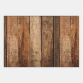 Rustikaler Bauernhof Burlap Chicken Wrapping Paper Geschenkpapier Set (Vorderseite 3)