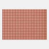 Rustikaler Bauernhof Burlap Chicken Wrapping Paper Geschenkpapier Set (Vorderseite 2)