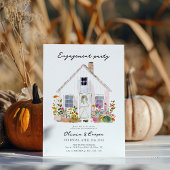 Rustikaler Bauernhof-Engagement Party Einladung