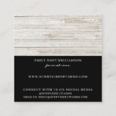 Rustikaler Bauernhof Frischeier Holz Quadratische Visitenkarte (Rückseite)