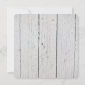 Rustikaler Bauernhof Frohe Weihnachts Herzkranz Fo Einladung (Rückseite)