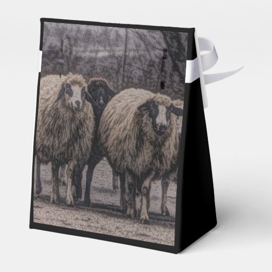 Rustikaler Bauernhof Geschenkschachtel (Rückseite)