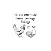 Rustikaler Bauernhof/hausgemachte Freilandeier Fri Gummistempel (Prägung)