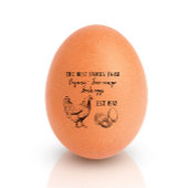 Rustikaler Bauernhof/hausgemachte Freilandeier Fri Gummistempel