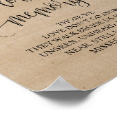 Rustikaler Bauernhof in liebenswertem Gedächtnisze Poster (Ecke)