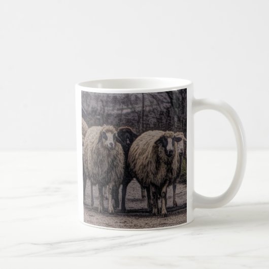 Rustikaler Bauernhof Kaffeetasse (Rechts)