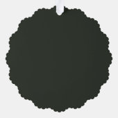 Rustikaler Bauernhof Kariertes Hirsch und Grün Ornament Karte (Rückseite)