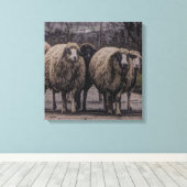 Rustikaler Bauernhof Leinwanddruck (Insitu (Holzboden))