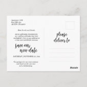 Rustikaler Bauernhof, Liebe ist geduldig, Hochzeit Postkarte (Rückseite)