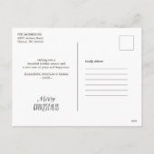 Rustikaler Bauernhof LKW | Weihnachtsfoto Collage Feiertagspostkarte (Rückseite)