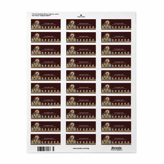 Rustikaler Bauernhof Mitternacht Rote Rücksendeadr (Vorne)