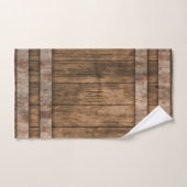 Rustikaler Bauernhof - Monogramm Badhandtuch Set (Handtuch)