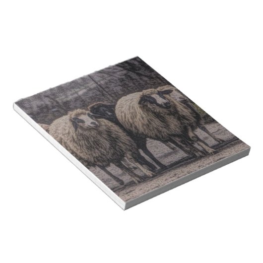 Rustikaler Bauernhof Notizblock (angewinkelt)