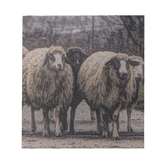 Rustikaler Bauernhof Notizblock (Vorderseite)