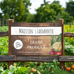 Rustikaler Bauernhof produziert Farm Business Bann Banner