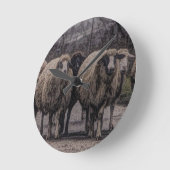 Rustikaler Bauernhof Runde Wanduhr (Winkel)