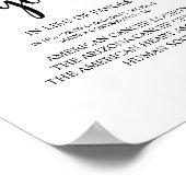 Rustikaler Bauernhof, Schwarz, Hochzeitsspende, Be Poster (Ecke)