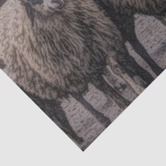 Rustikaler Bauernhof Seidenpapier (Ausschnitt)