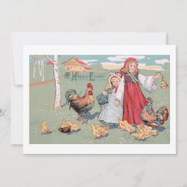 Rustikaler Bauernhof Vintag Happy Oaster Feiertagskarte