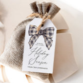 Rustikaler Bauernhof Weihnachtsfeiertag Geschenkanhänger