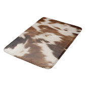 Rustikaler Bauernhof Western Cowboy Kuh Printwerbu Badematte (Schrägansicht)