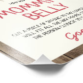 Rustikaler Bauernhof wie groß ist Mama's Bauch-Zei Fotodruck (Ecke)