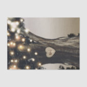 Rustikaler Baum & Licht Moderne Barnhochzeit Seidenpapier (Vorderseite)