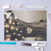 Rustikaler Baum & Licht Moderne Barnhochzeit Seidenpapier (Handwerk)