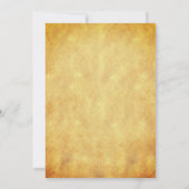 Rustikaler Baum mit Lichterketten Elegante Hochzei Einladung (Rückseite)