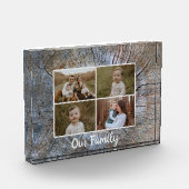 Rustikaler Baum-Ringelbaum, beängstigend Fotoblock (Links)