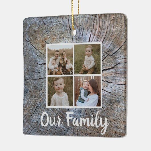 Rustikaler Baum-Ringelbaum, beängstigend Keramikornament (Links)