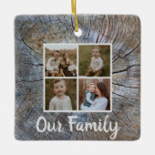 Rustikaler Baum-Ringelbaum, beängstigend Keramikornament (Vorderseite)