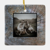 Rustikaler Baum-Ringelbaum, beängstigend Keramikornament (Vorderseite)