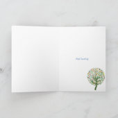 Rustikaler Baum Teen GodTochter Personalisiert Feiertagskarte (Innenseite)