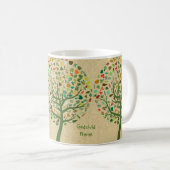 Rustikaler Baum Teen Godtochter Personalisiert Kaffeetasse (VorderseiteRechts)
