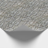 Rustikaler Baumbarsch Grau Geschenkpapier (Ecke)