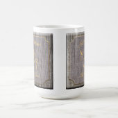 Rustikaler Baumbestand Barkholz mit Initialen stru Kaffeetasse (Mittel)
