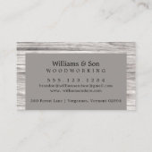 Rustikaler Baumbestand Visitenkarte (Rückseite)