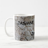 Rustikaler Baumstamm Foto Abstraktes Muster Natur Kaffeetasse (Links)