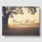 Rustikaler Baumtraum Sommerhochzeit Gästebuch (Vorderseite)