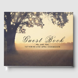Rustikaler Baumtraum Sommerhochzeit Gästebuch