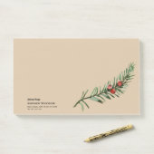 Rustikaler Baumzweig Post-it Klebezettel (Auf Schreibtisch)