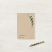 Rustikaler Baumzweig Post-it Klebezettel (Auf Schreibtisch)