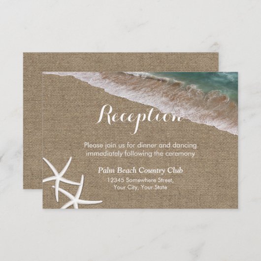 Rustikaler Begleitkarte (Vorne/Hinten)