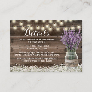 Rustikaler Begleitkarte