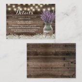 Rustikaler Begleitkarte (Vorne/Hinten)