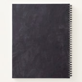 Rustikaler BegräbnisgastBook Daisy Floral Memorial Notizblock (Rückseite)